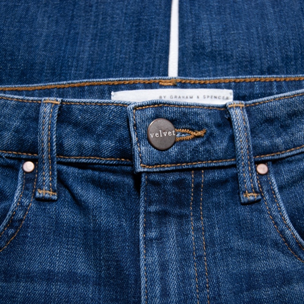 Velvet Graham Spencer Women's Jeans Size 26 Jerry High Rise Straight Cuff - Picture 12 of 13
